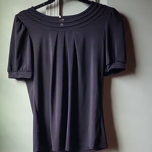 Black Short Sleeve Blouse